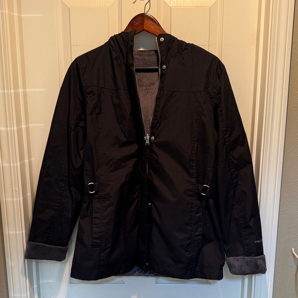 Free Country Men's Black Raincoat
